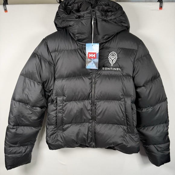 Helly Hansen Jackets & Blazers - Helly Hansen Womens Essence Down Hooded Jacket Black Medium New 53818-990 *Logo*